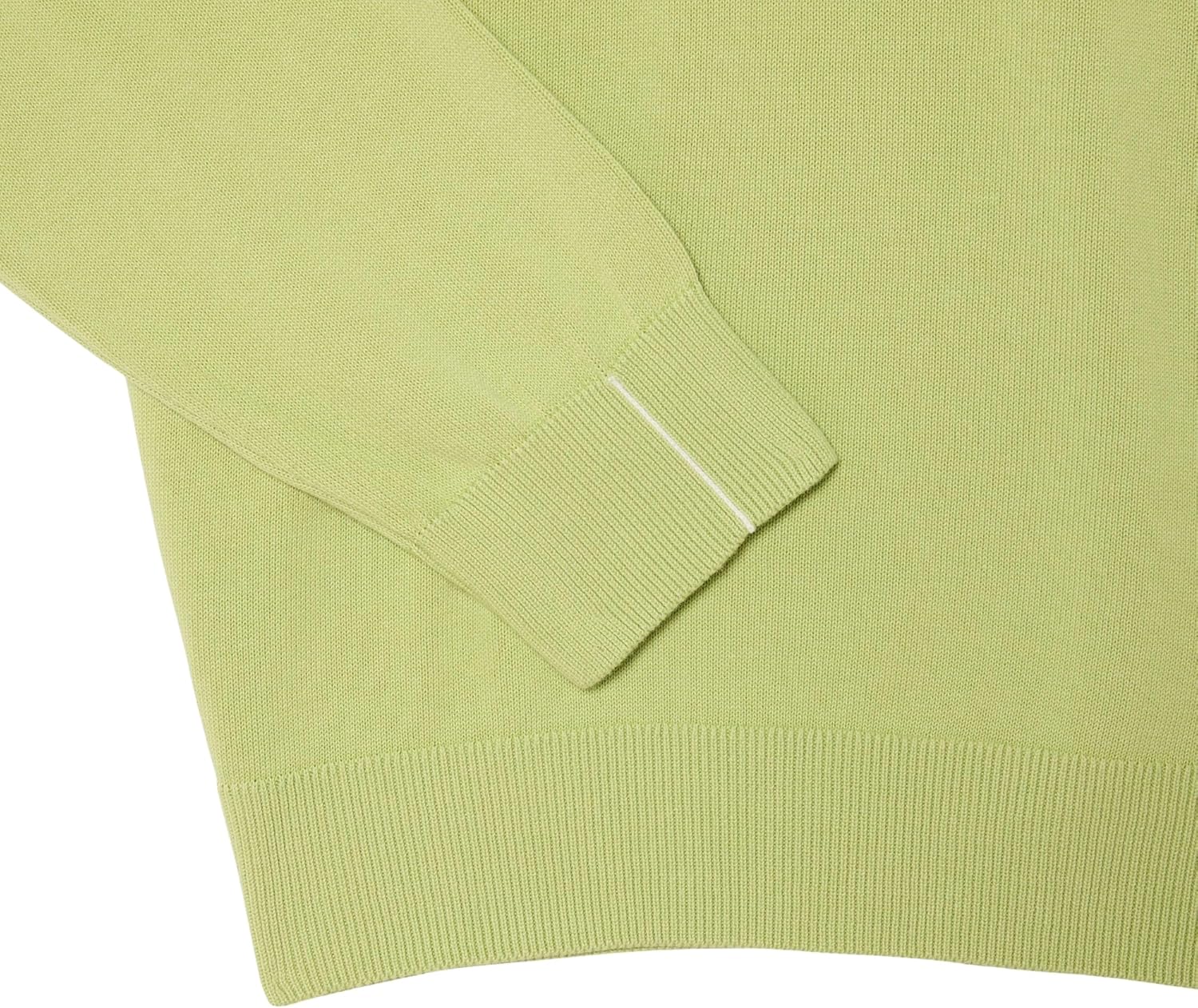 Lacoste Men's Monochrome Crew Neck Cotton Sweater, Birch, Medium