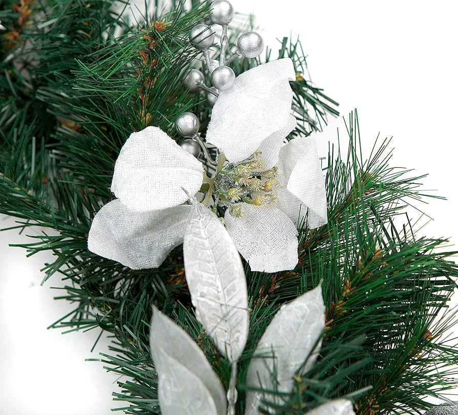 Amazon white christmas garland Clearance