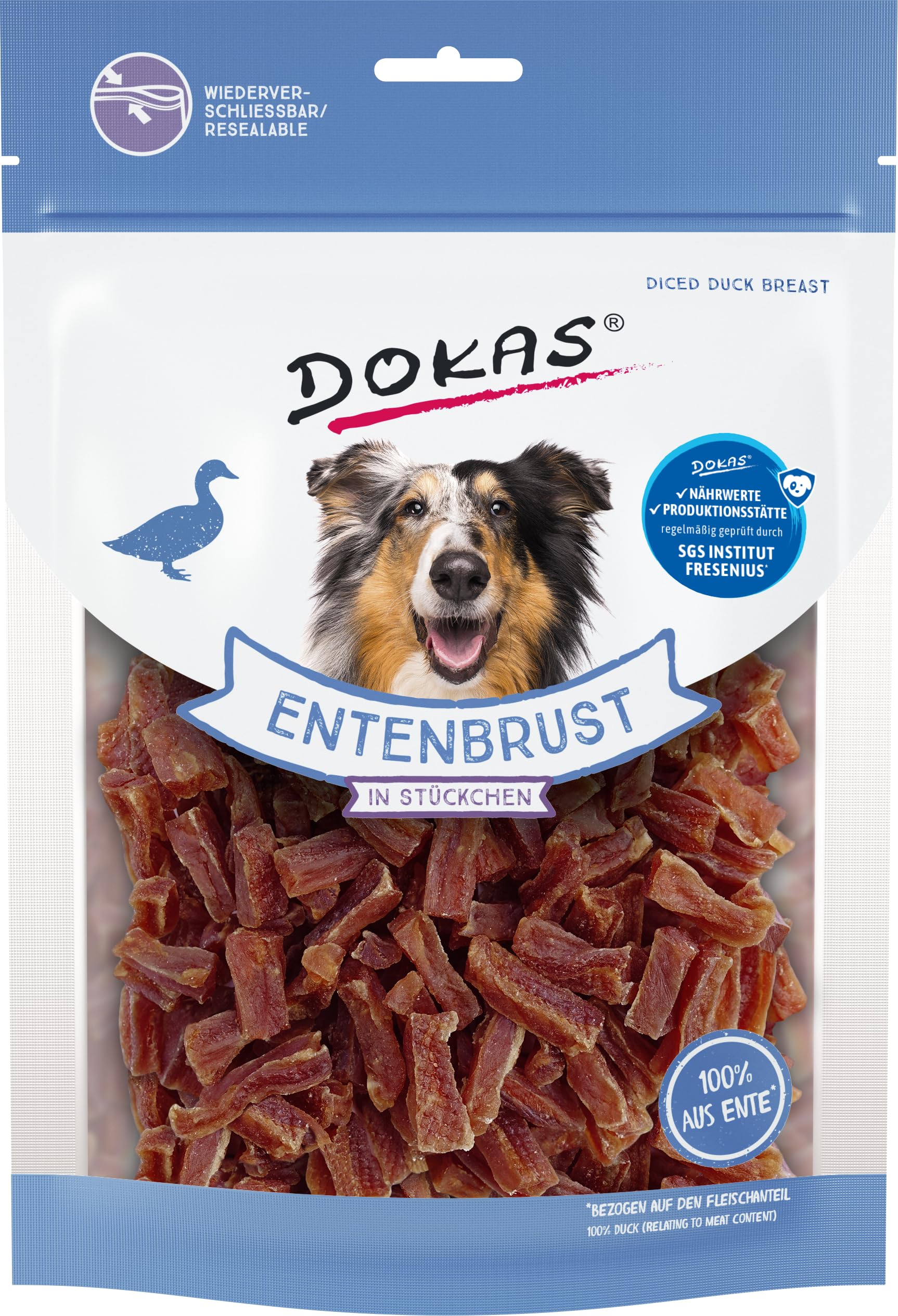DOKAS Glutenfreier Premium Snack in praktischer Größe für Hunde Ideal zum Training