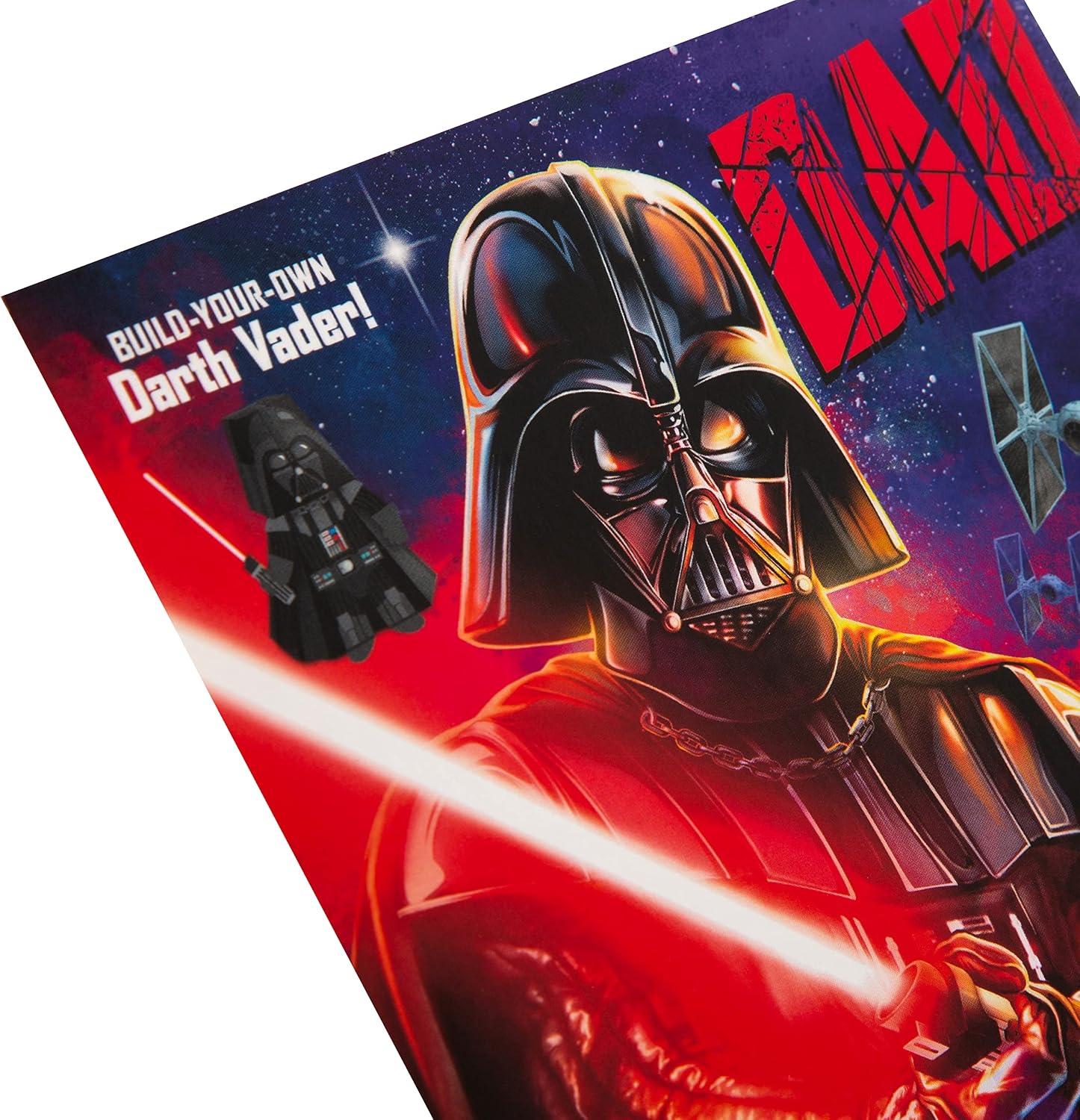 Hallmark Birthday Card for Dad - Star Wars Darth Vader Design with 'Pop Out and Make' Model