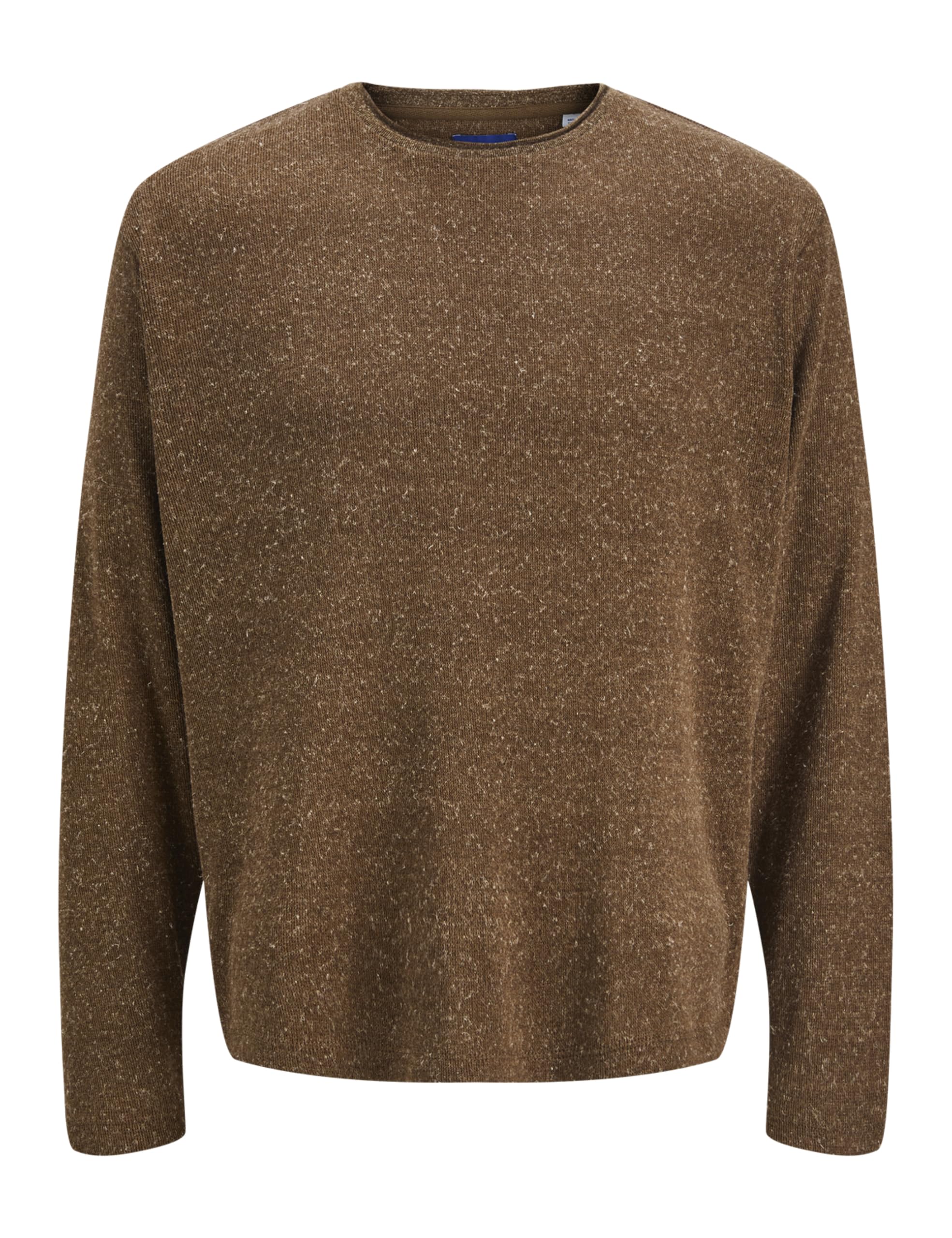 Jack & Jones Men's Chocolate Torte Melange Crew Sweater Long Sleeve L