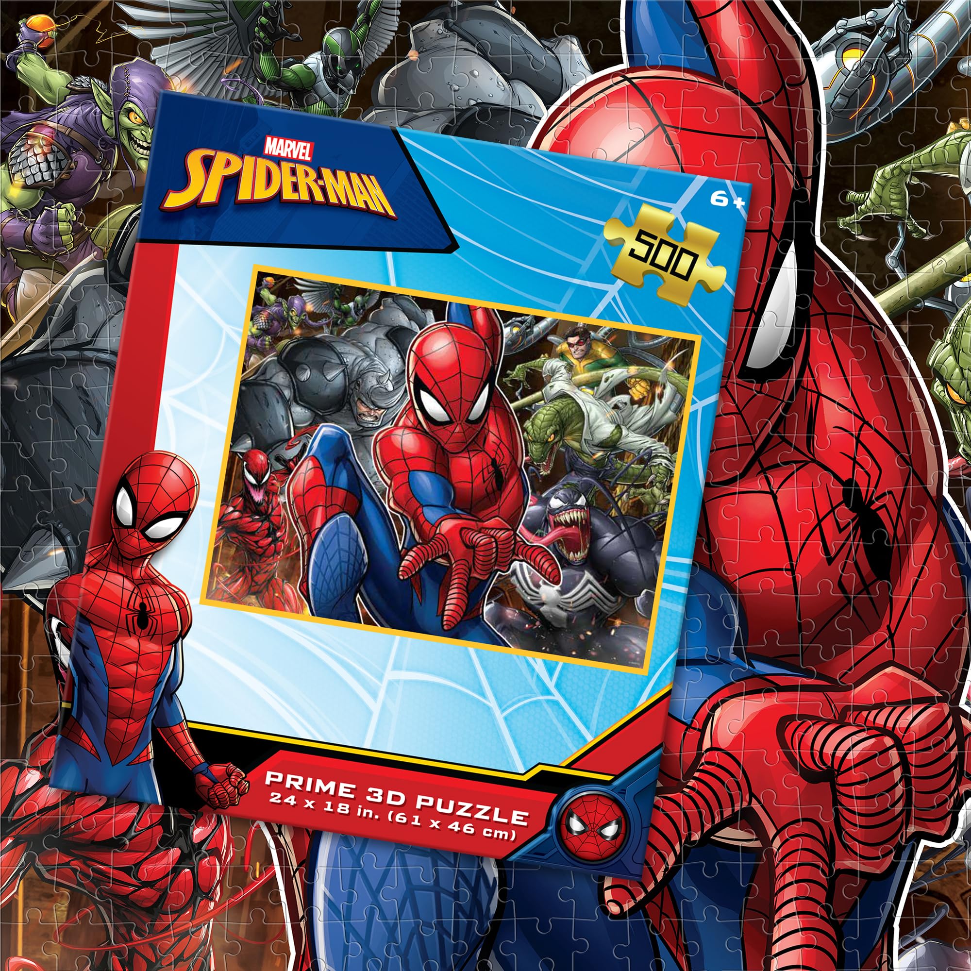 Amazon.com: Prime 3D | Marvel | Spider-Man | 500 Piece Jigsaw 3D