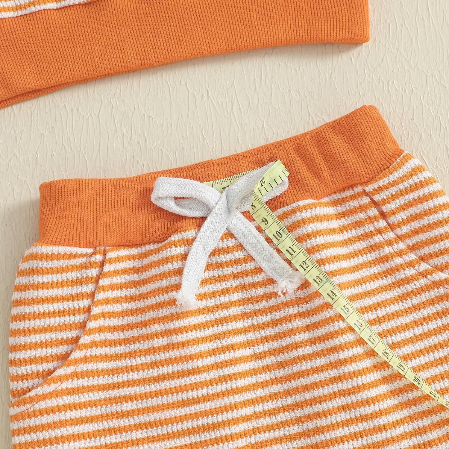 Toddler Baby Boy Halloween Outfit Pumpkin Ghost Embroidery Striped Sweatshirt Long Pants Set Fall Winter Clothes - Image 7