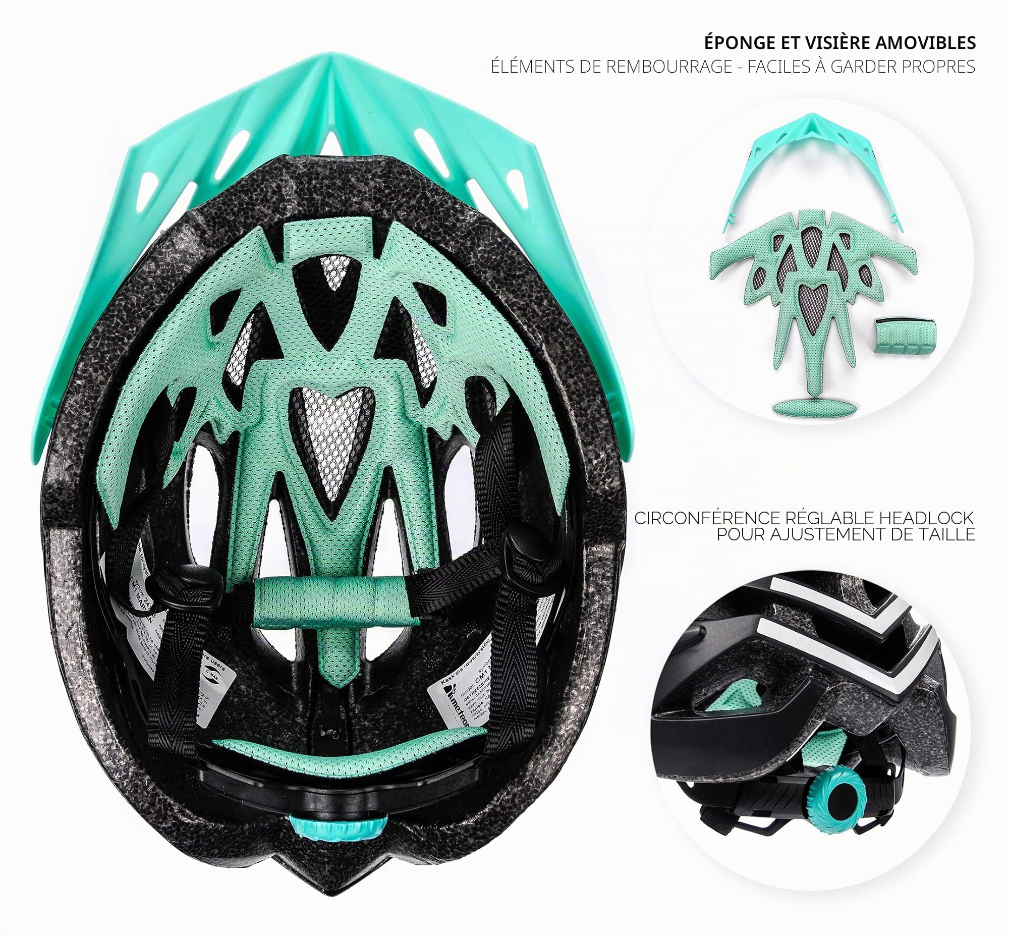 Casque Vélo VTT et VTC Adulte Jeunesse Unisexe Casque de Cyclisme de Réglable de Sport pour BMX Skate Scooter Patines Conçu pour la Sécurité des Utilisateur Marven