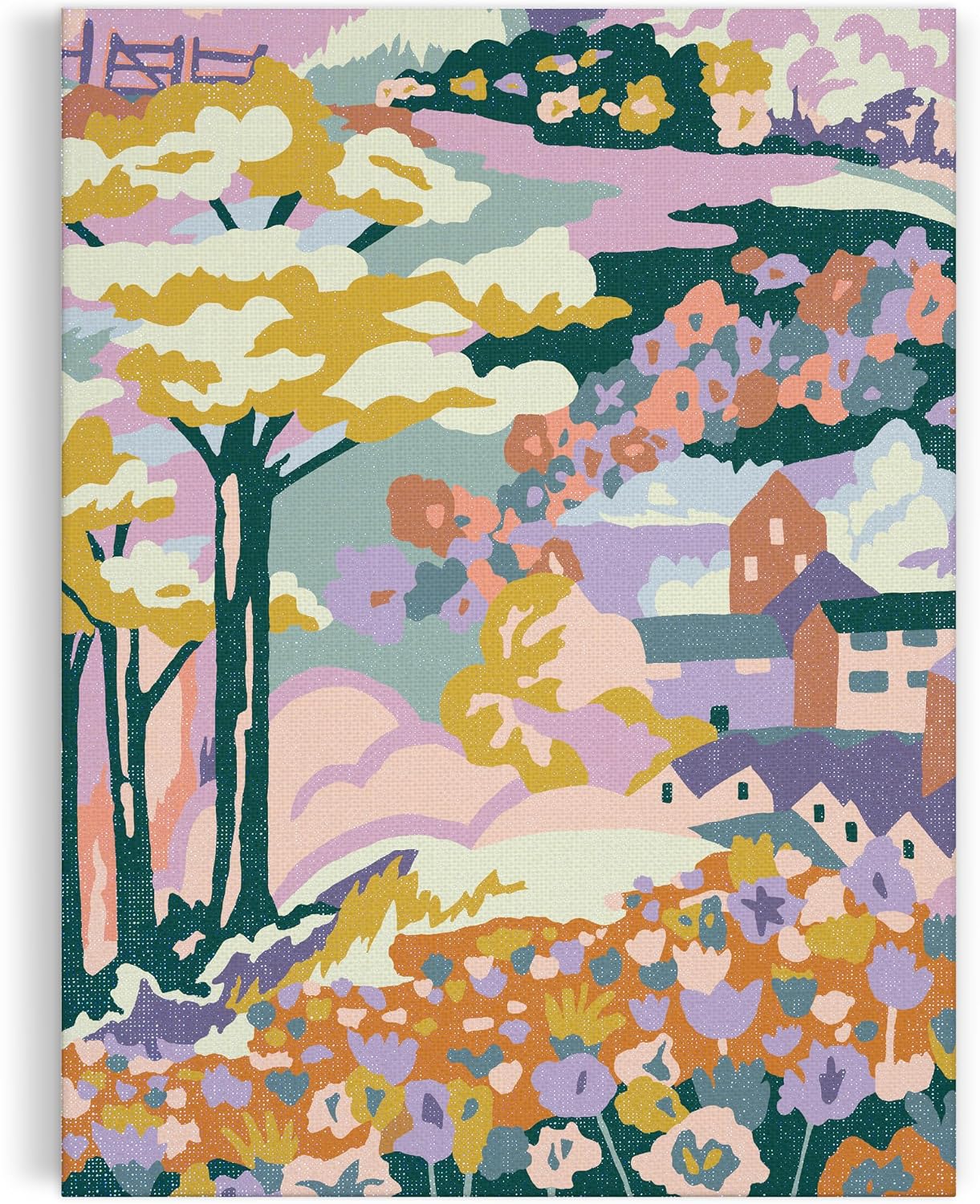 Galison Liberty Coastal – DIY 9 x 12 Paint by Number Kit with Iconic Liberty Art for Beginners and Experts Includes Paint and Brushes