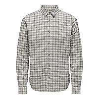 ONLY & SONS LS Checked Shirt Onsgudmund-Maglietta a Quadretti Noos