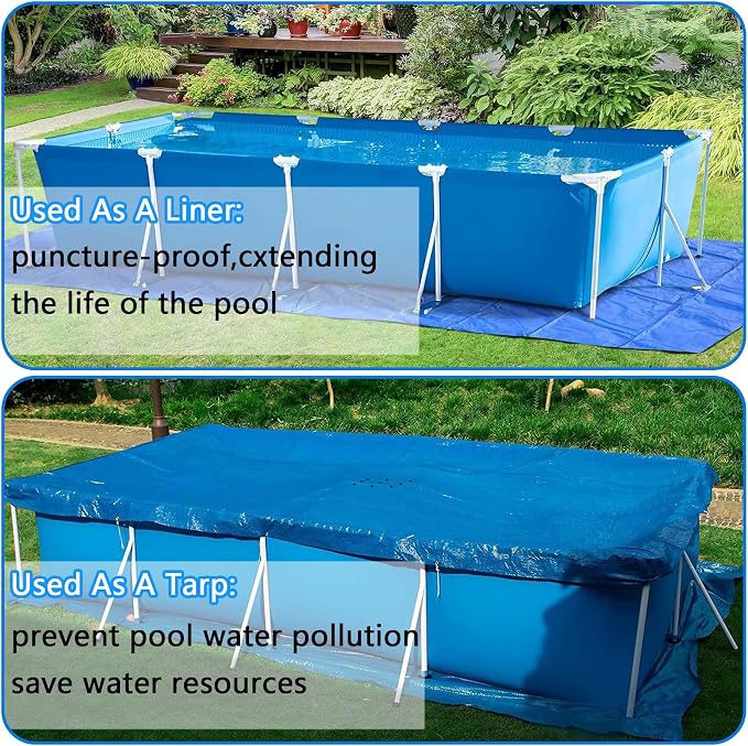 Tapete para piscina codree 20 x 12 pies rectangular miniatura 6