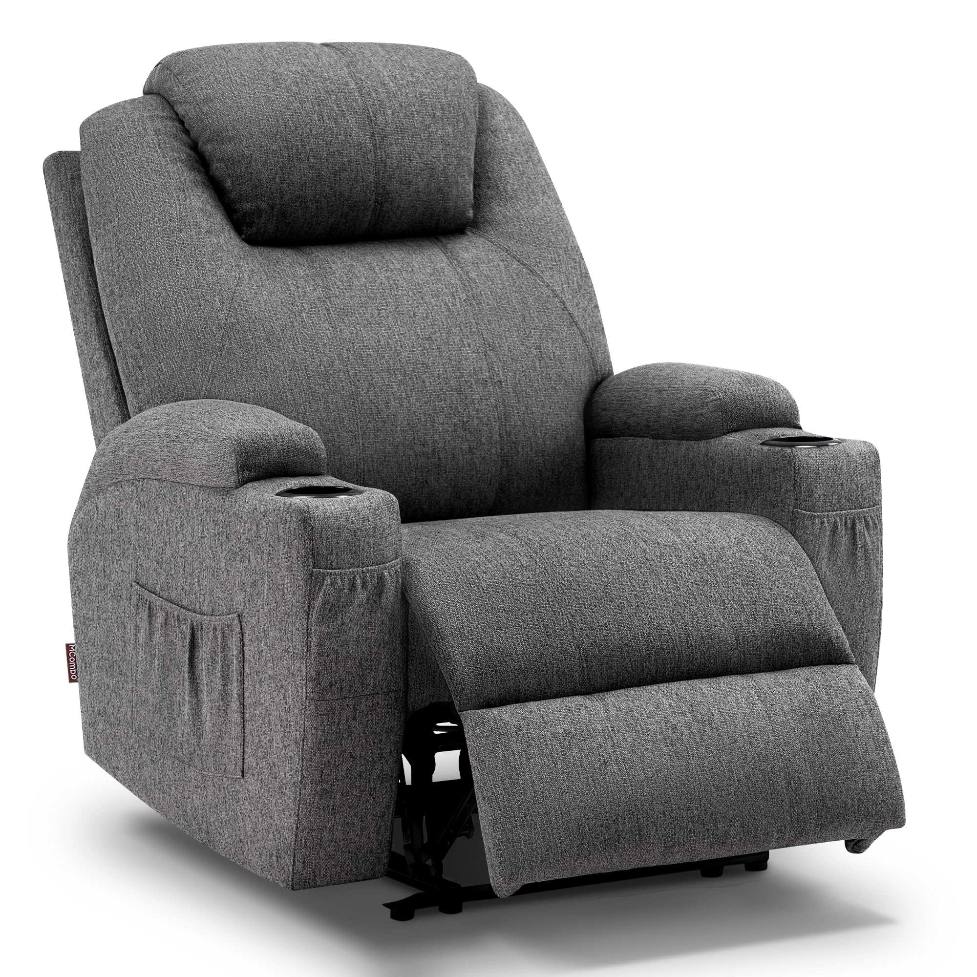 MCombo 7061 - Sillón de relax eléctrico con función de vibración y calefacción