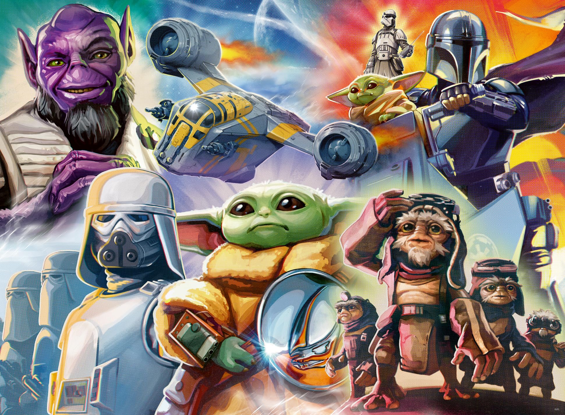 Star Wars The Mandalorian & Grogu Ravensburger Puzzle – 500 Piece Colorful Jigsaw Puzzle for Kids & Adults