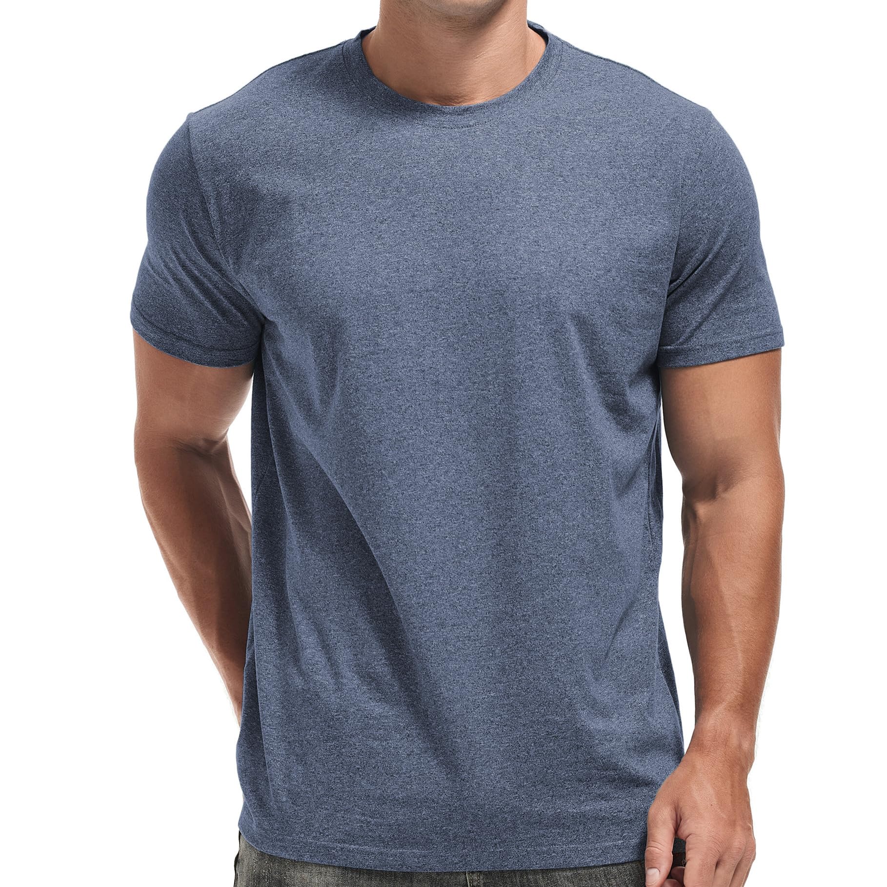 VEIISAR Crew Neck Tees Premium Men's T-Shirts - Soft and Fit Mens T-Shirt - Casual Stylish Tee for Men S - 4XL
