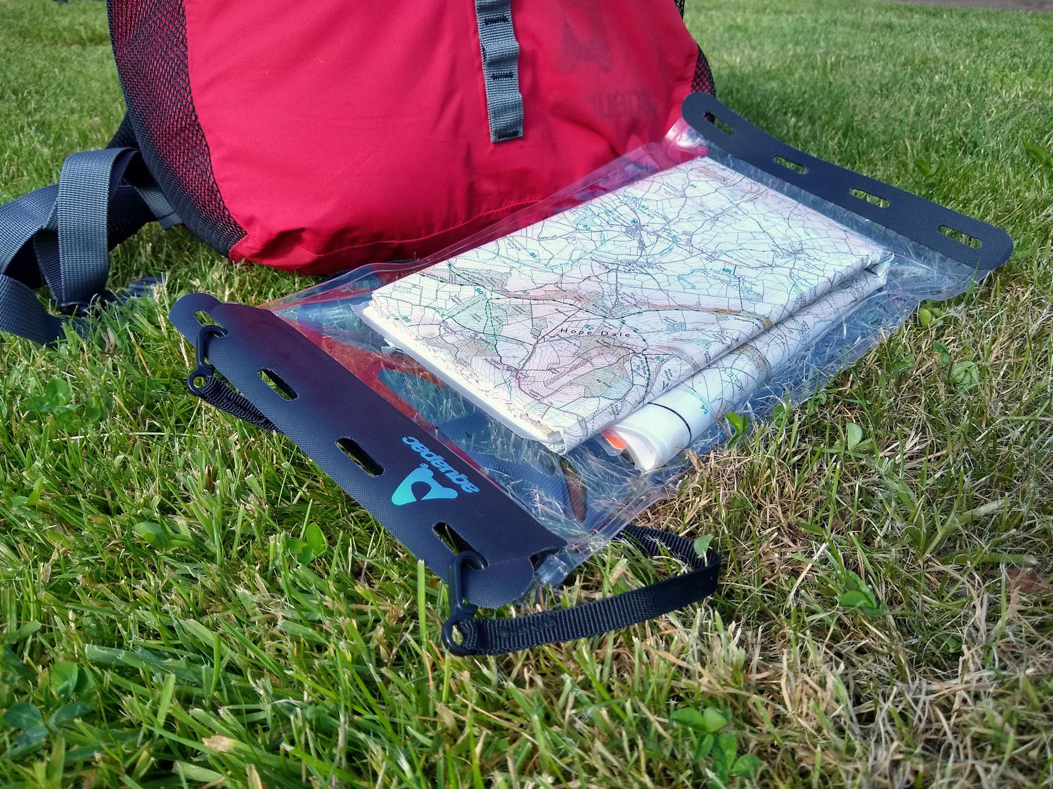 Aquapac Small Wasserdicht Kartenhülle für den Außenbereich Wandern Kajakfahren Camping Größe 19.5x30cm
