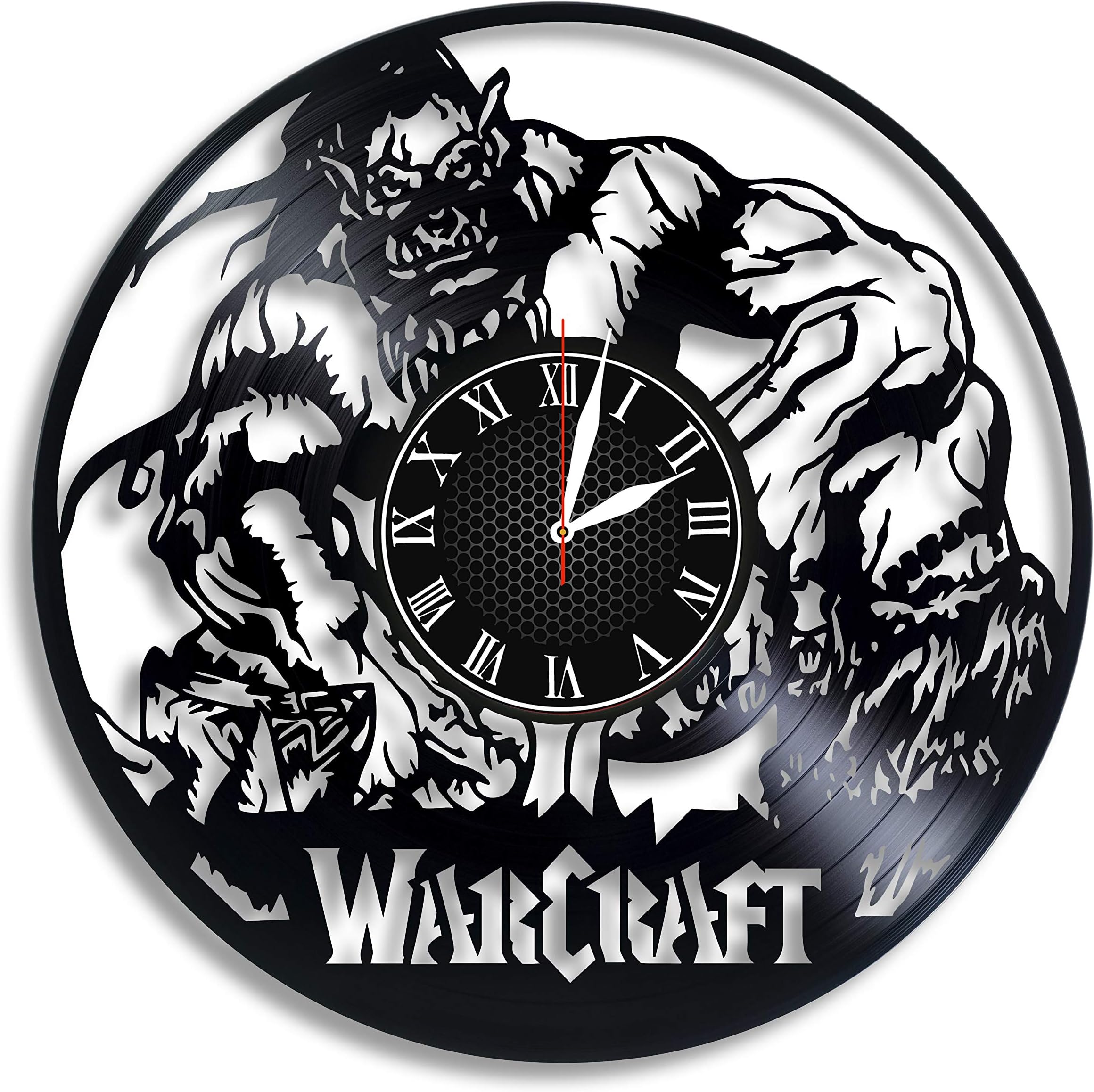 Warcraft Vinyl Wall Clock, Warcraft Design Gift for Any Occasion