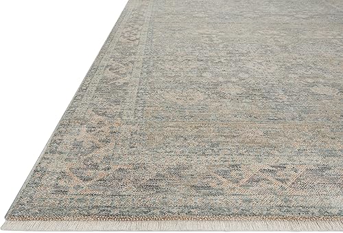 Miniatura 7 de Loloi Angela Rose Blake Collection BLA-01 - CieloBeige, 2'-0" x 3'-0", 0.25" de altura de la pila, con borlas, alfombra decorativa