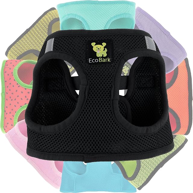 Foto 8 de 8 de EcoBark Arnés ecológico fácil de colocar para perros de razas pequeñas y muy pequeñas, reflectante y ajustable