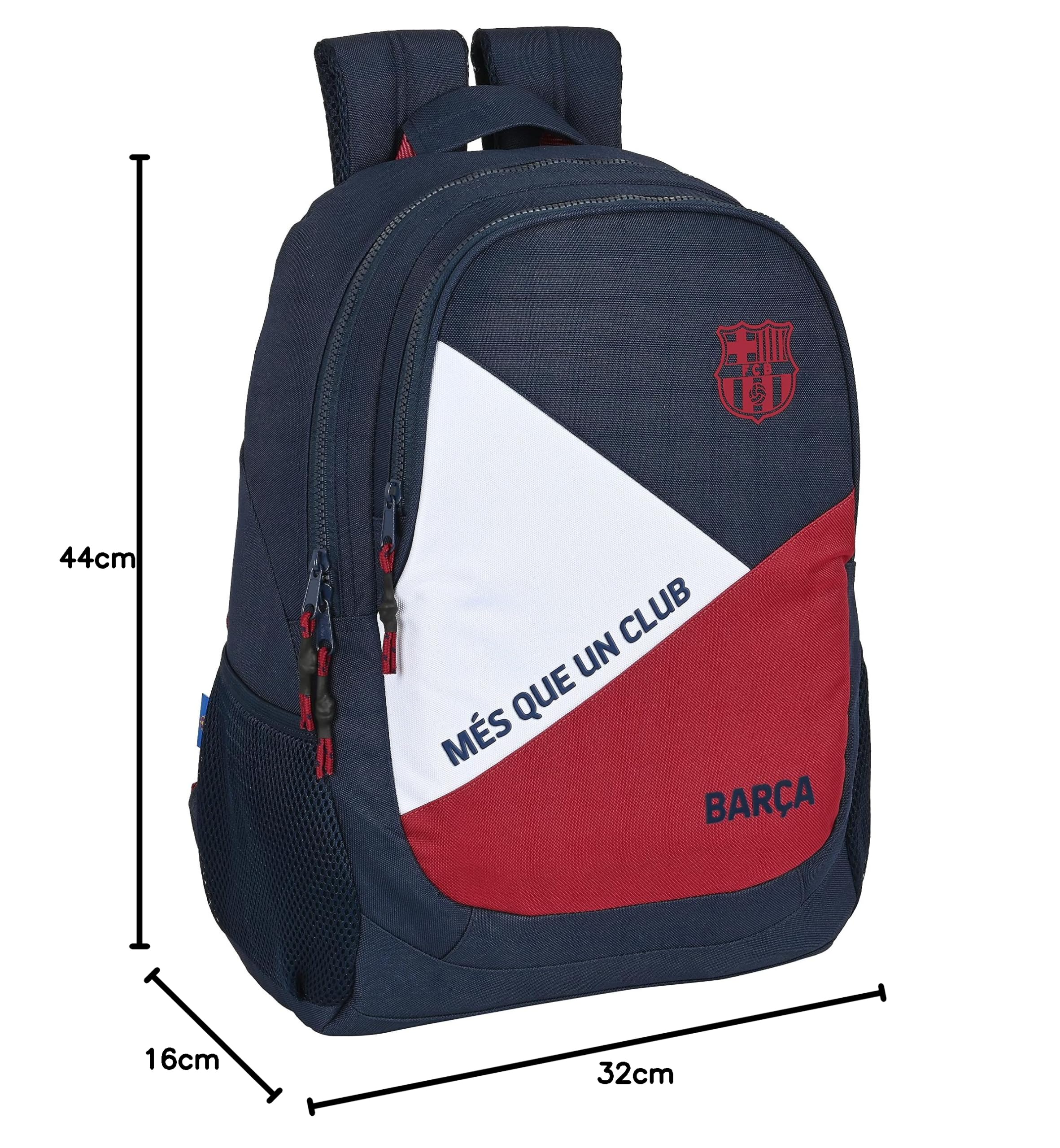 Mochila Safta Escolar de F.C. Barcelona Corporativa, 320x160x440 mm
