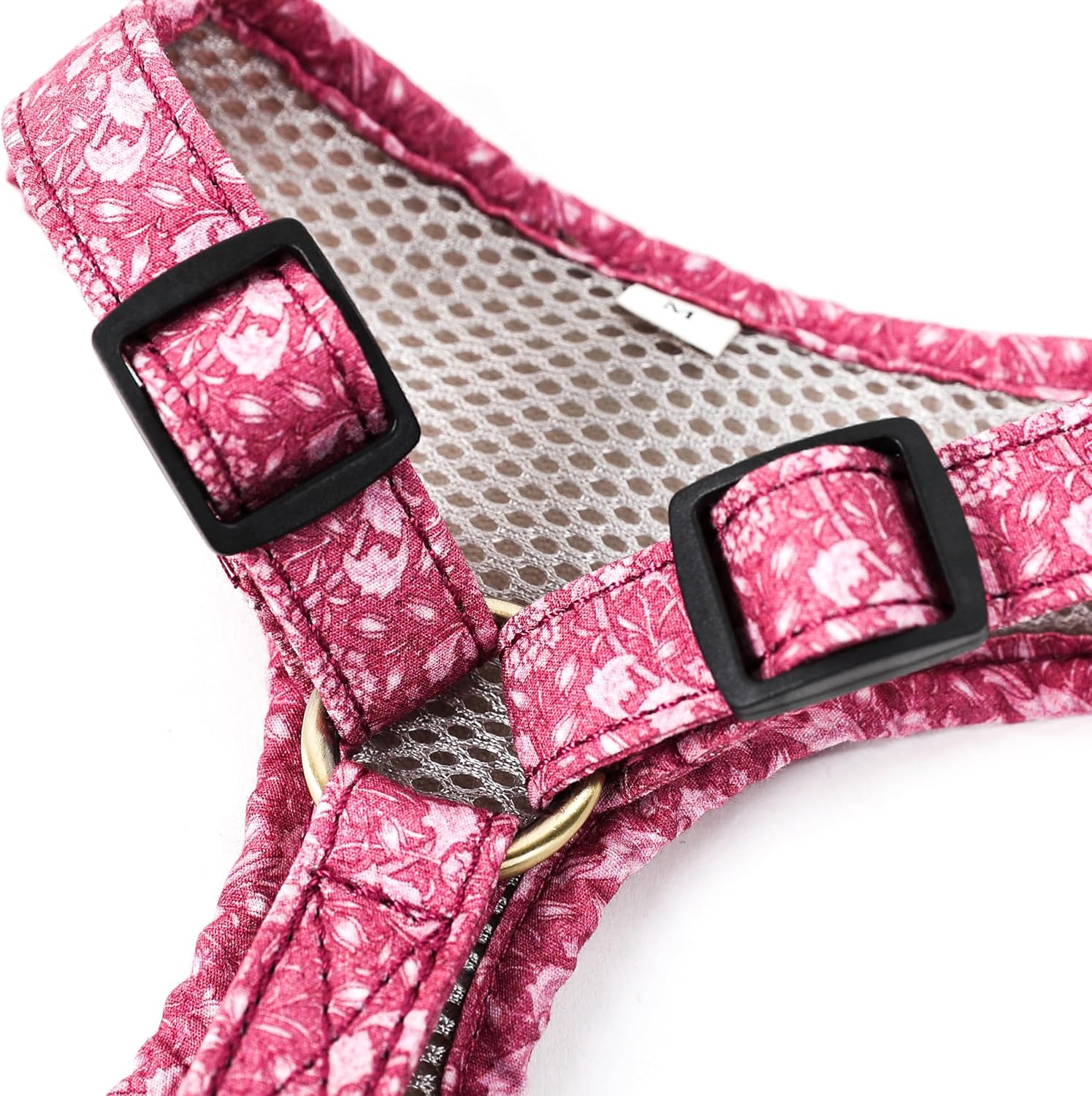 Angie and Allie Organic Cotton Dog Harness,No Pull Pet Harness with D-Ring,Adjustable Soft Padded Breathable Dog Vest for Walking, Running, Training