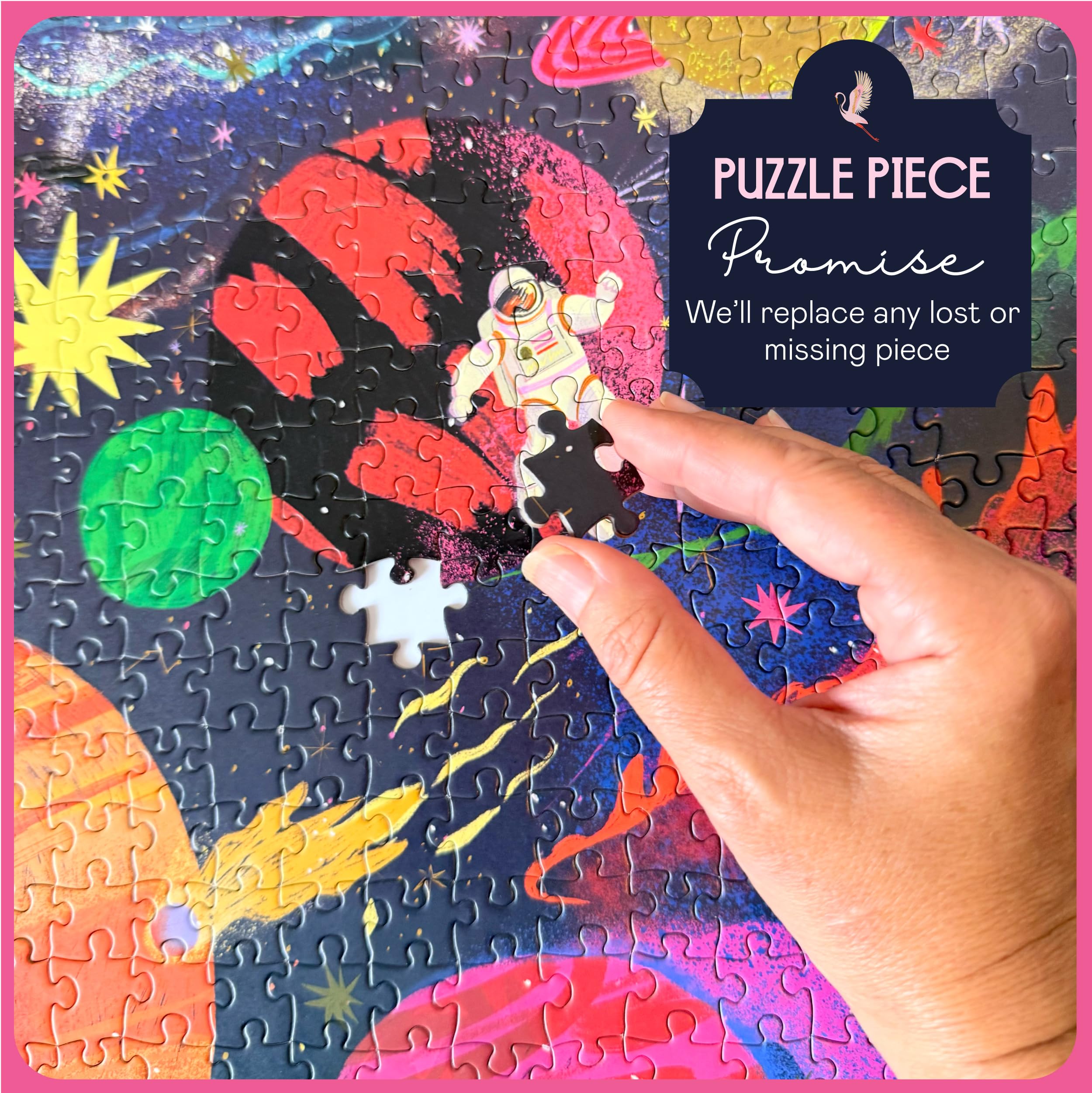 Elena Essex Puzzle – kosmos, puzzle dla dorosłych 1000, puzzle 1000 elementów dla dorosłych, układ słoneczny planeta kosmonauta księżyc kosmos puzzle, rozmiar 70x50cm
