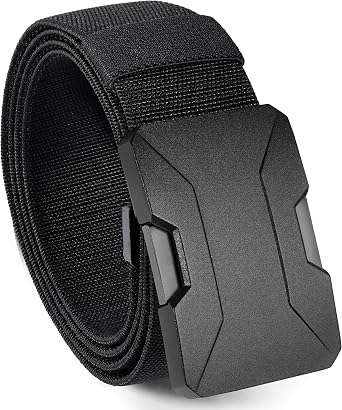 DEYACE 1.5" Quick Release Tactical Belt, Stretch Nylon Heavy Duty Work Belt