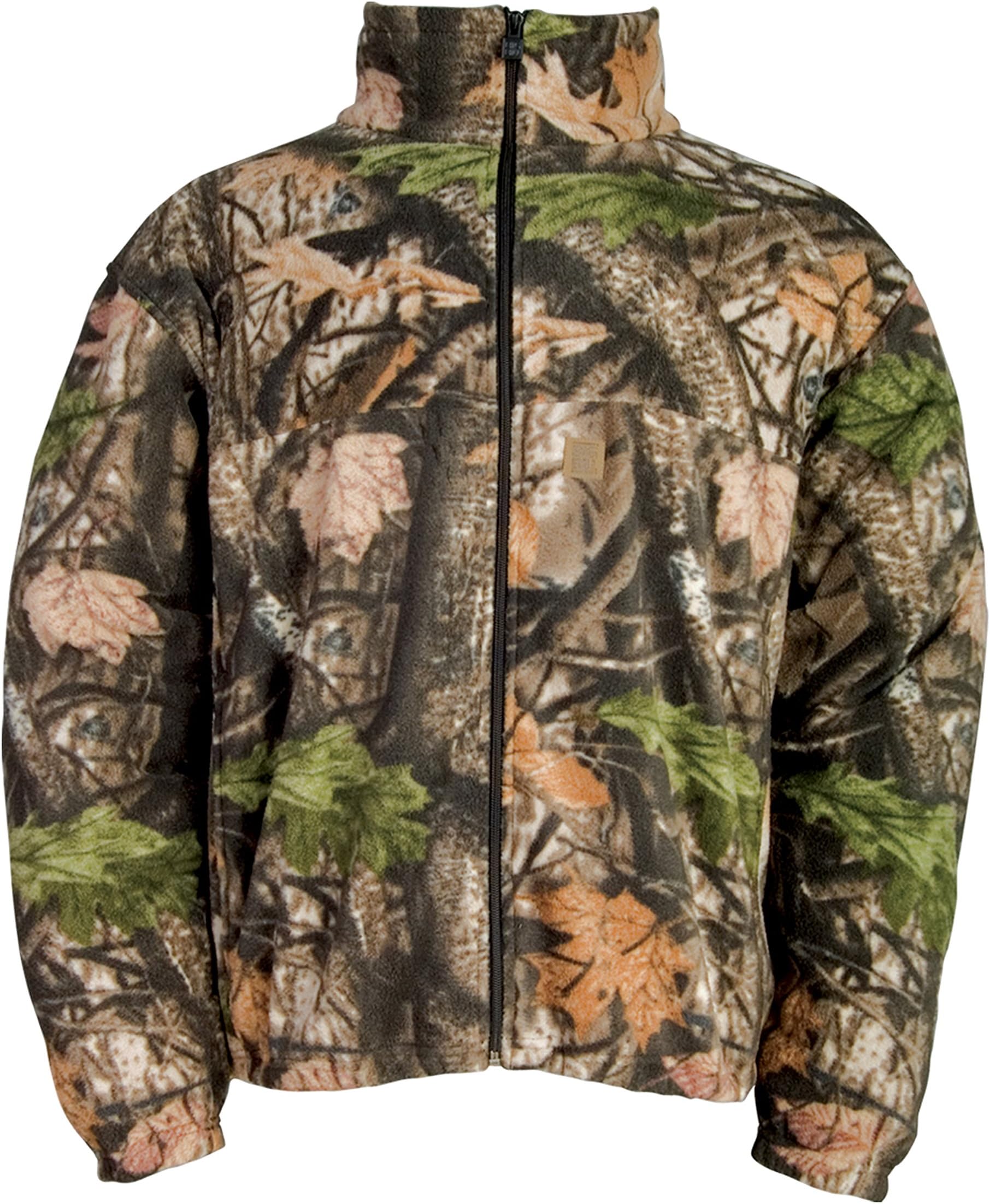 Wooden Trail Camo Fleece Jacket Big Game Camo L CWNF01