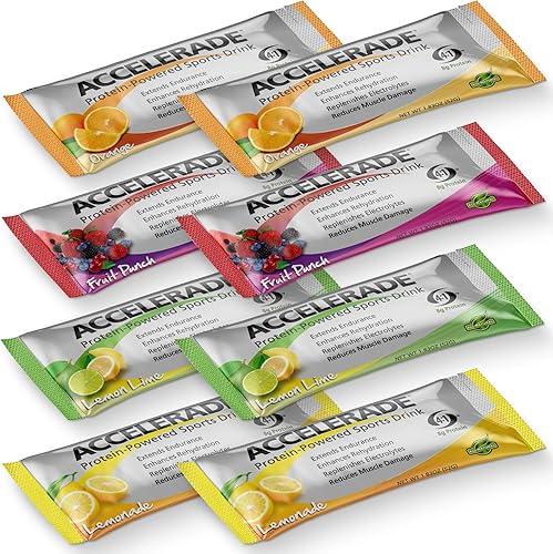 PacificHealth Accelerade, mezcla de bebida de hidratación deportiva totalmente natural con proteínas, carbohidratos y electrolitos para una