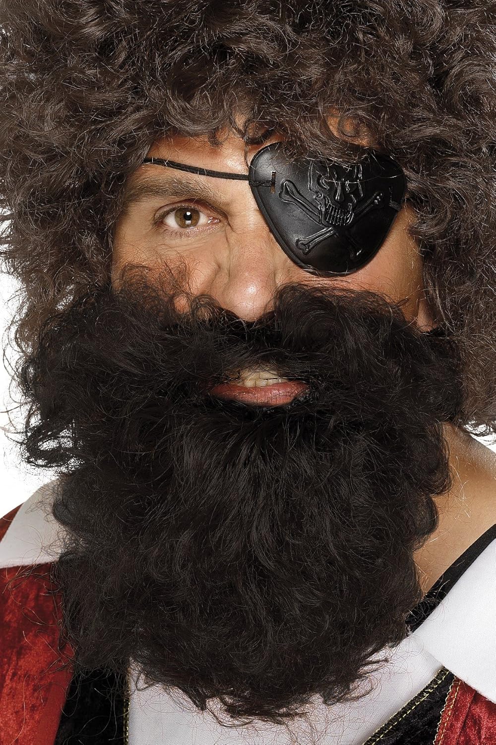 Smiffys Deluxe Pirate Beard - Brown Nylon : Clothing, Shoes & Jewelry