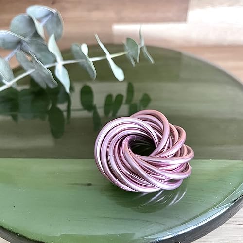 Miniatura 19 de Möbii Fidget Ball (Solid Color): Quiet Mobius ADHD Anxiety Stim Stress Relief Toy Tool for Home Travel Office or Desk (XL(Daydream), Full, Dark Iris)