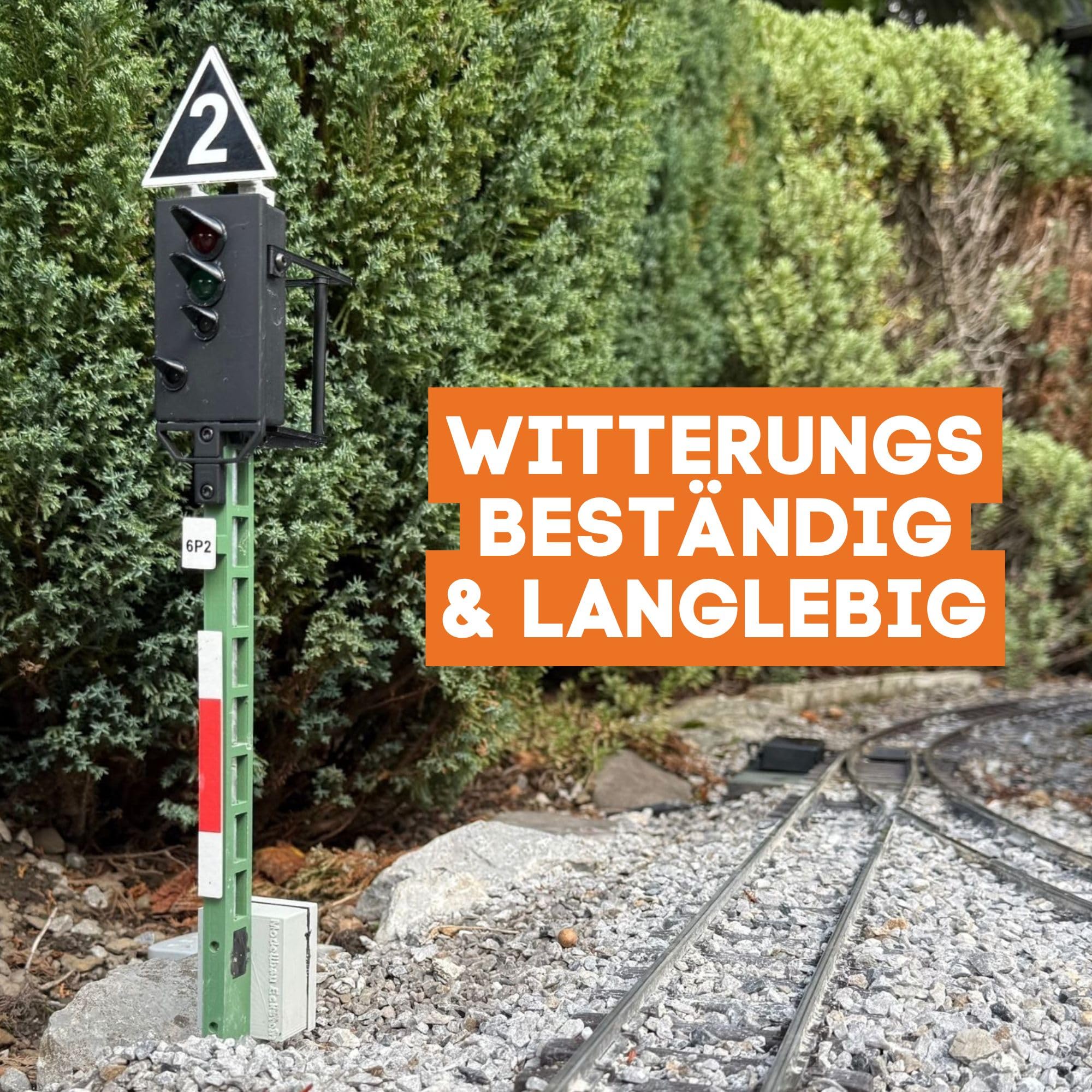 Lichtsignal Typ HL, KS und HV für Spur G analog / digital mit Decoder - Gartenbahn Spur G (Typ KS Wernigerode)