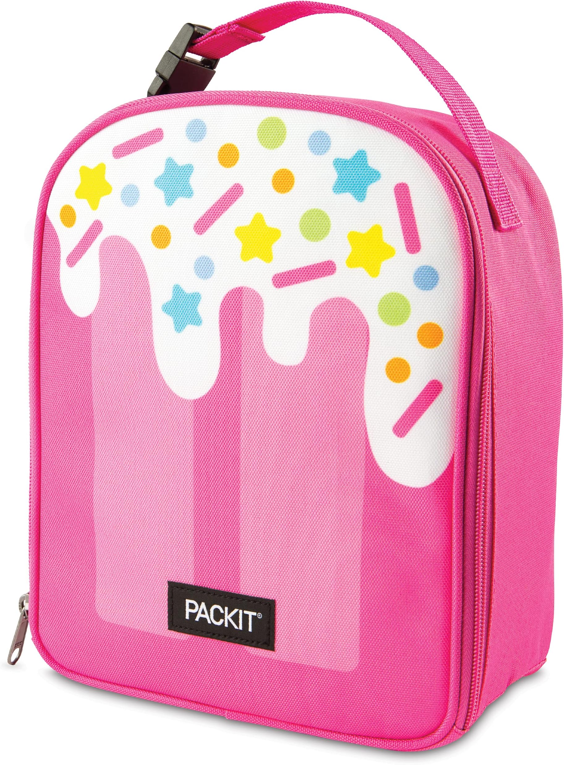 Freezable Playtime Lunch Box, Popsicle, Built with EcoFreeze Technology, Collapsible, Reusable, Zip Closure With Buckle Handle, Perfect for Keeping Lunches Fresh
