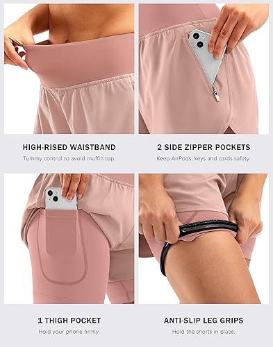 Miniatura 5 de Bikewa - Pantalones cortos de bicicleta de montaña para mujer, con acolchado 4D, para ciclismo, con bolsillos con cremallera