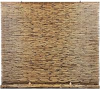 Radiance Cordless Bamboo Roll-Up Shades, Cocoa 60x72 - Indoor Outdoor Porch Patio Window Blinds, Natural Cooling & Child-Safe