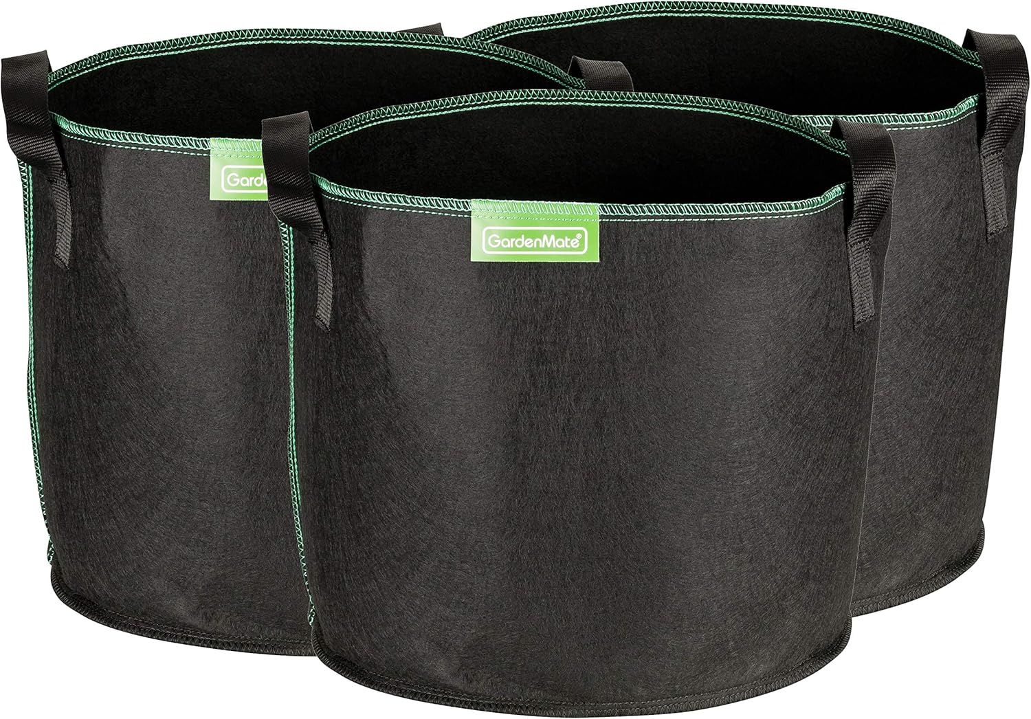 GardenMate 3Pack 20 litres/5 gallons softsided plant pots Grow bags
