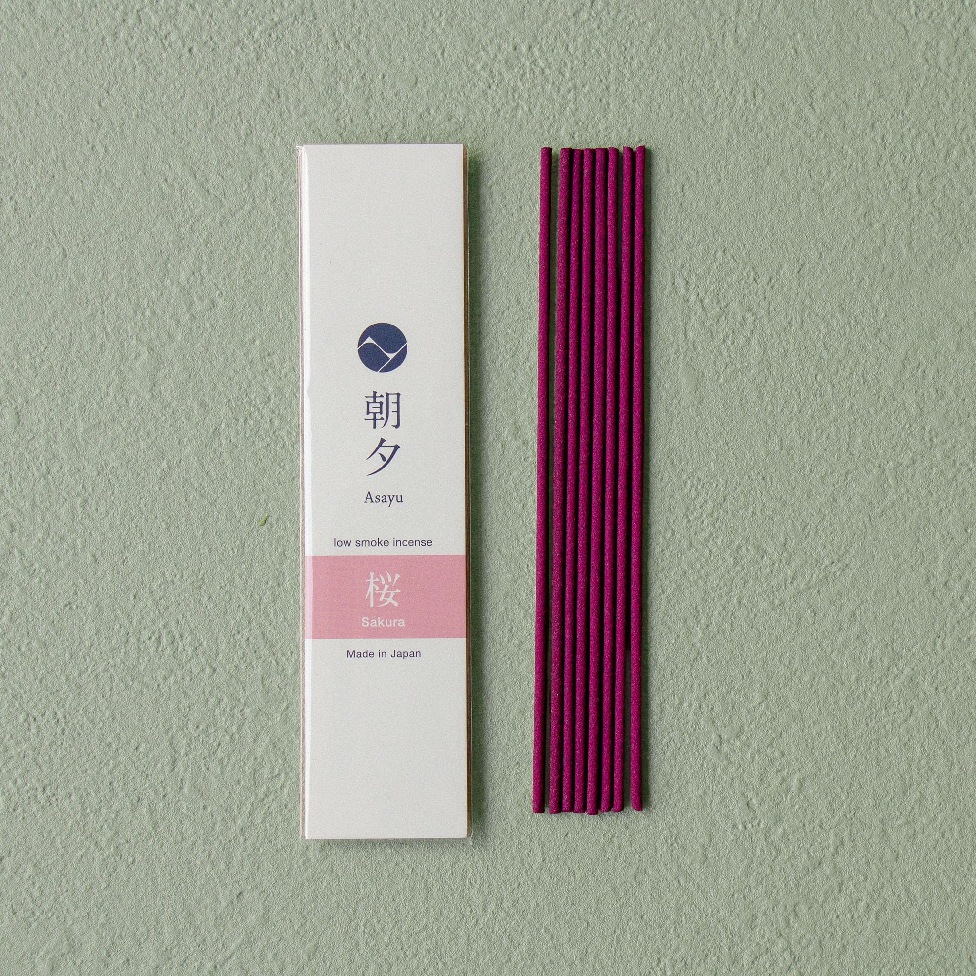 Asayu Japan Räucherstäbchen Geschenkset - 1 Räucherstäbchenhalter, 20g Räucherstäbchen, 5 Verschiedene Düfte, 100% Made in Japan - Für Yoga, Zen Meditation & Entspannung (Blumige Düfte)
