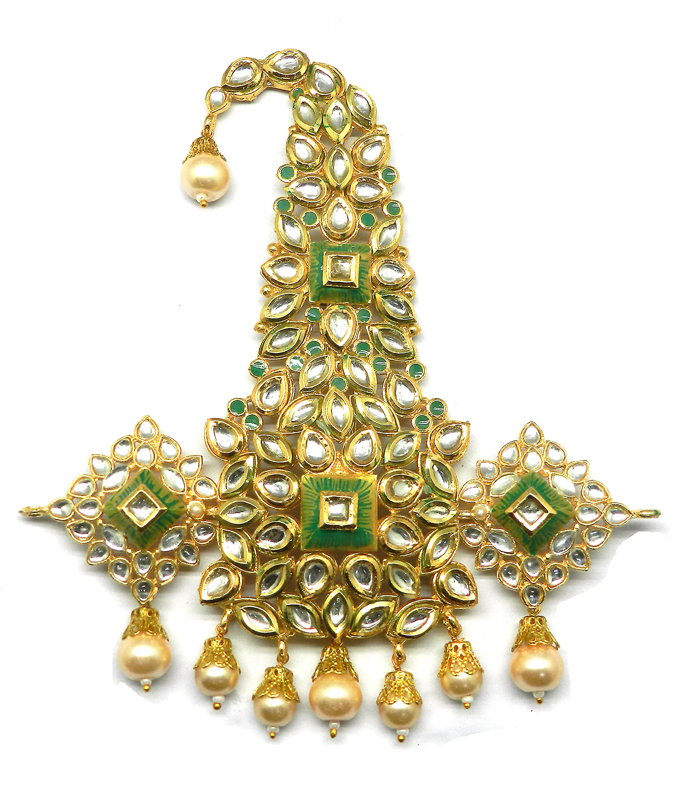 Radhesh Creation And Jewellery Safa Kalangi Brooch for Men/Groom (Green) (B0BC4JQ7LZ) Amazon Price History, Amazon Price Tracker