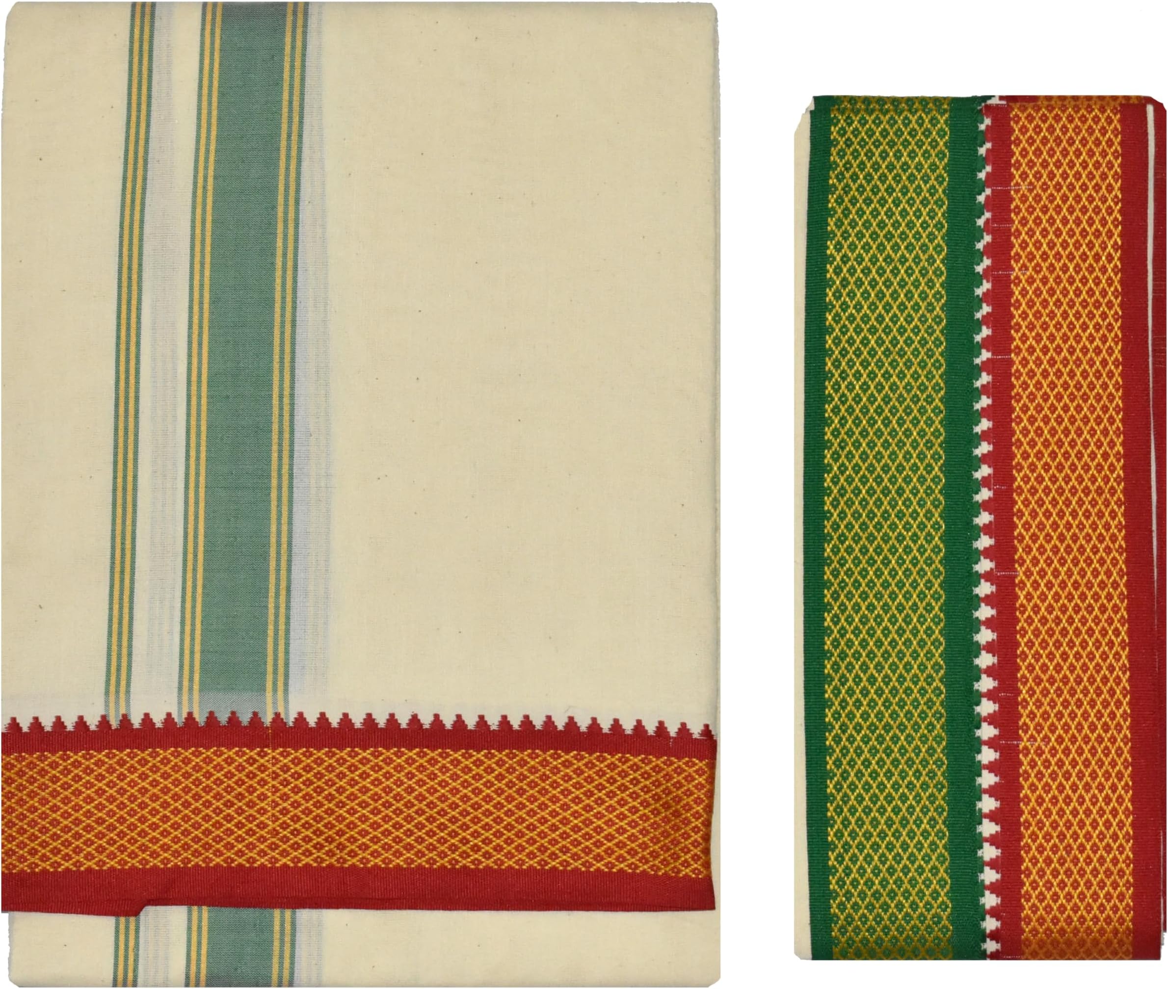 Padayappa Border Men's Cotton Temple Wear Dhoti