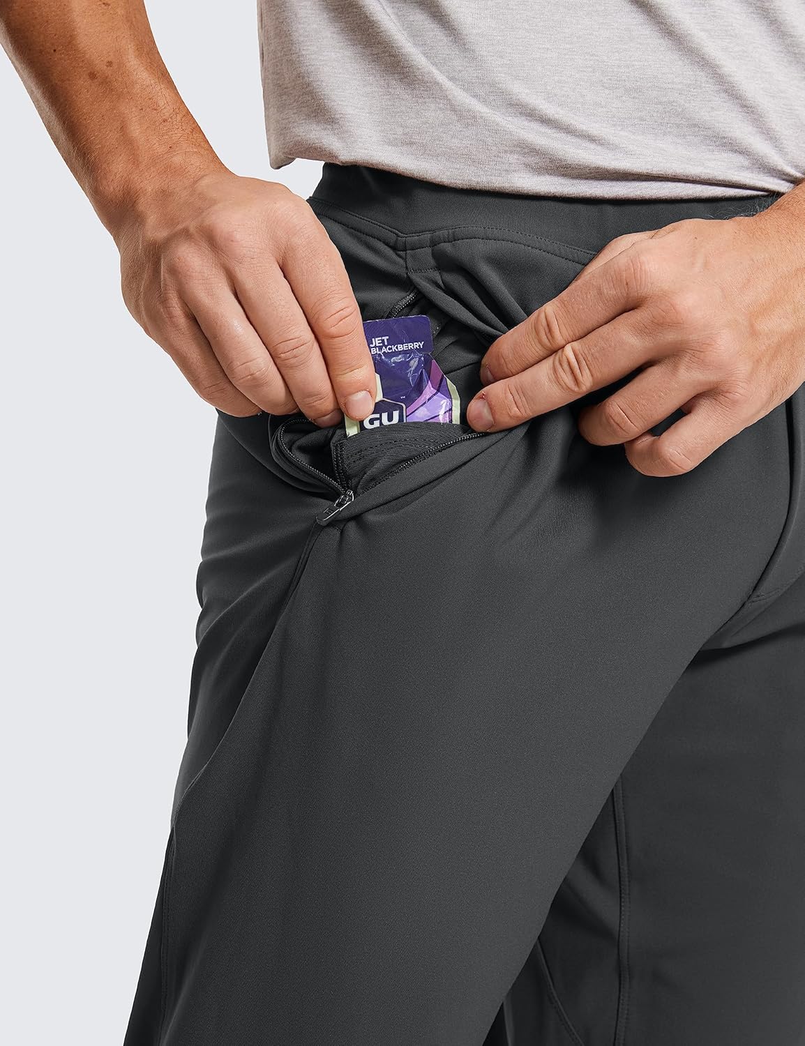 CRZ YOGA 4-Way Stretch Athletic Joggers for Men 28" - Track Golf Gym Workout Hiking Pants with Pockets - Image 4