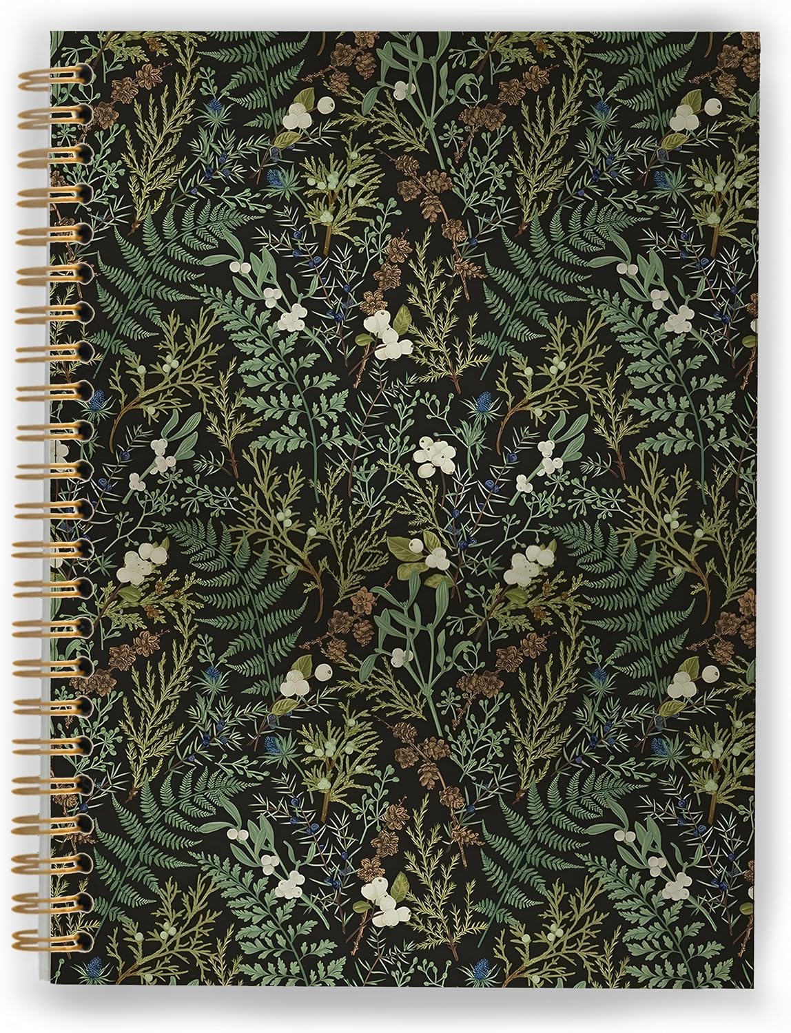 Amazon.com : XUNLURY Dark Green Botanical Notebook, Vintage Fern Herb ...