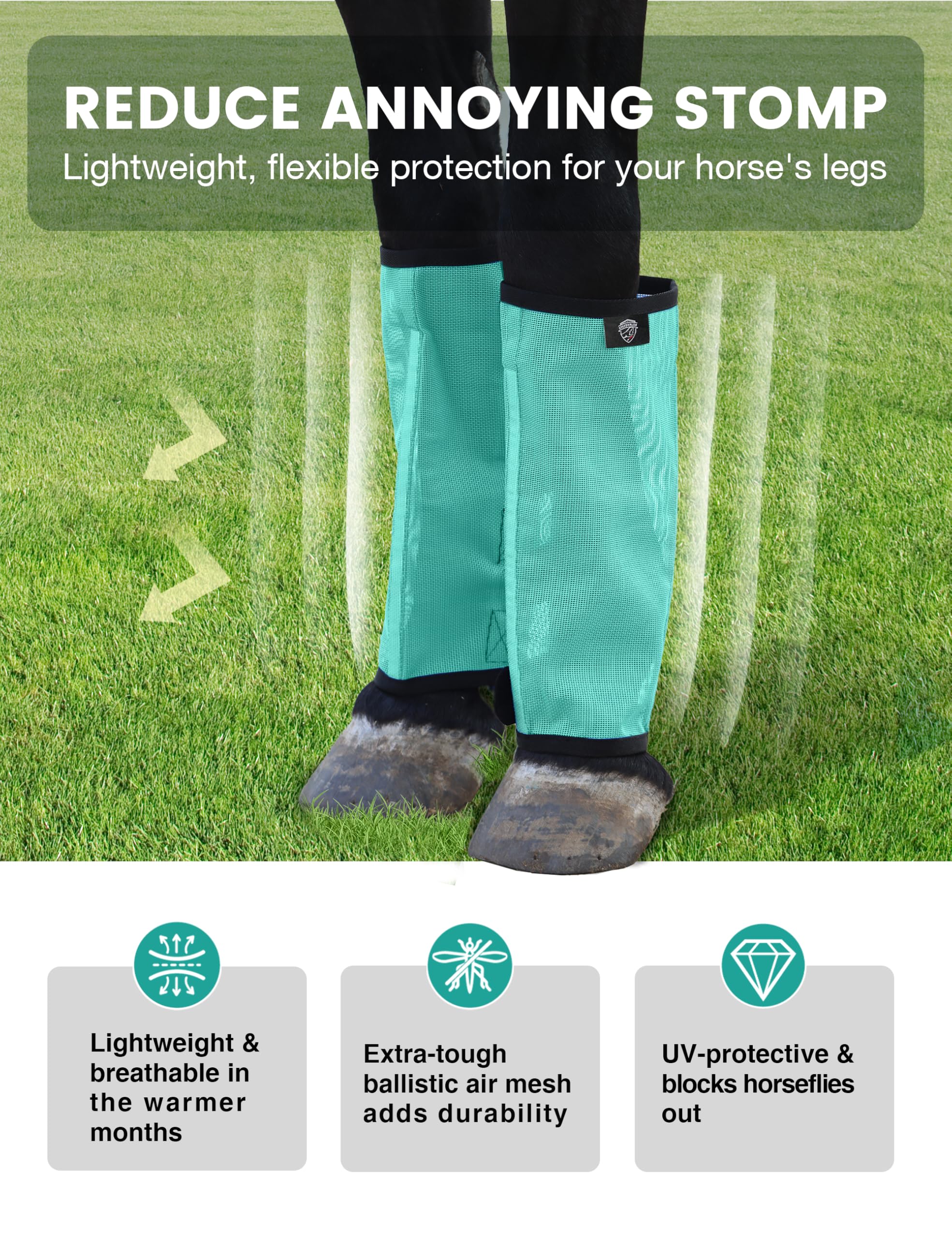 Aqua Flies Stu's Barred Ostrich Intruder - Blue/Black