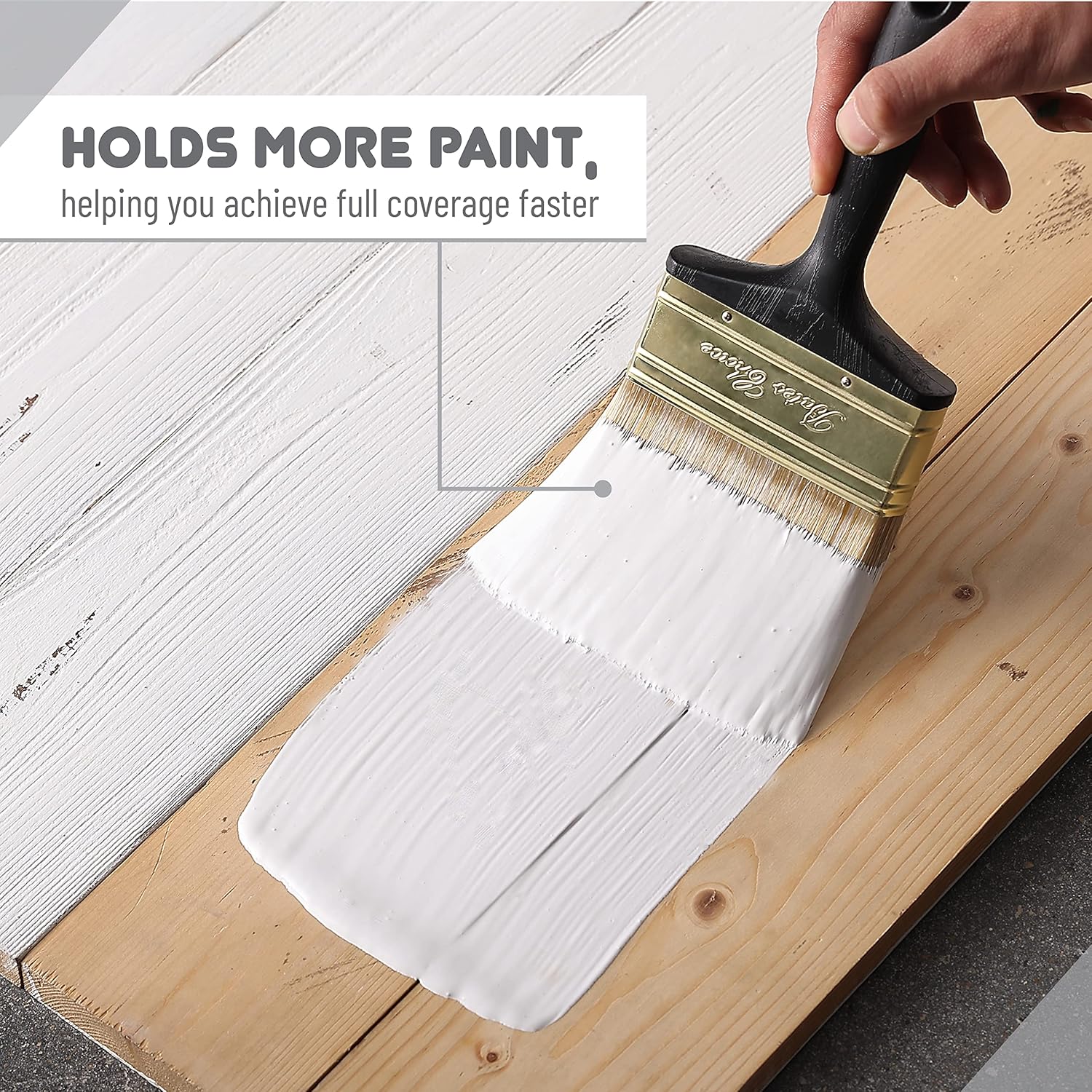 Buy Bates Paint Brush, 4 Inch, Soft Tip Paint Brushes for Walls, Brushes for Painting, Trim