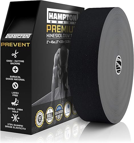 Cinta de kinesiología a granel de 135 pies, impermeable, rollo de soporte de terapia deportiva para rodilla, músculo, muñeca, hombro,