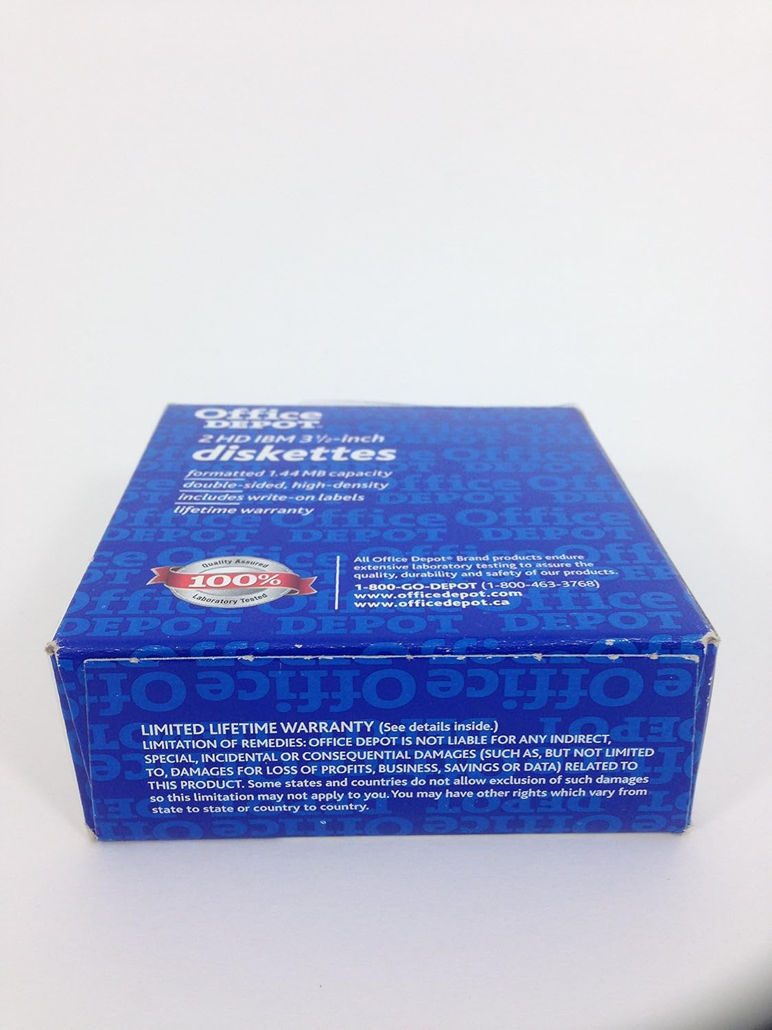 Office Depot 2 HD IBM 3 1/2-inch Diskettes (Box of 10)