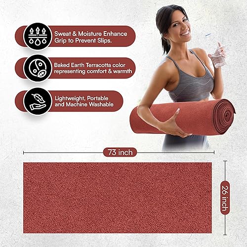 Miniatura 3 de Toalla para esterilla de yoga Toalla de yoga de microfibra de doble cara Toalla de yoga caliente absorbente del sudor antideslizante Ligera,
