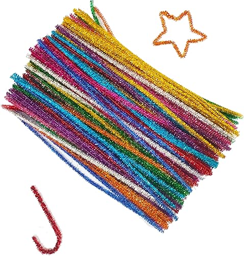 Carykon 200 limpiadores de tuberías con tallos de oropel con purpurina de 12 pulgadas (mezcla)