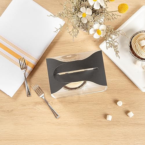 Miniatura 7 de Restaurantware Sweet Vision - Cajas individuales para cupcakes de 5 x 3.25 pulgadas, 100 cajas de exhibición desechables para cupcakes, con asa para