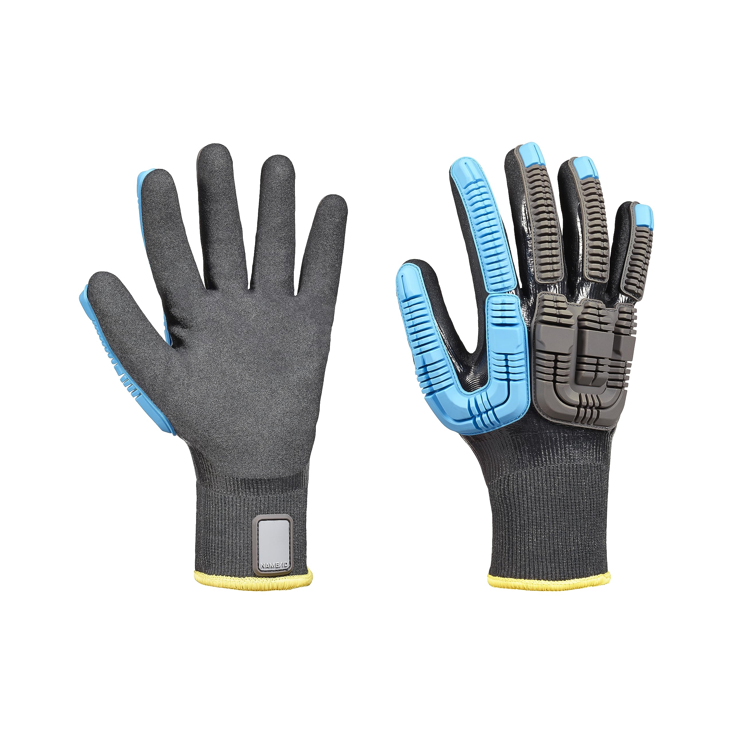 Honeywell Rig Dog™ Knit Water Resistant 41-4438BL Impact Resistance Gloves, Cut-Resistant Palm and Back-Of-Hand, 18 Gauge, Knitted And Dipped Manufacturing, Size 9L (BAG of 6 Pairs)