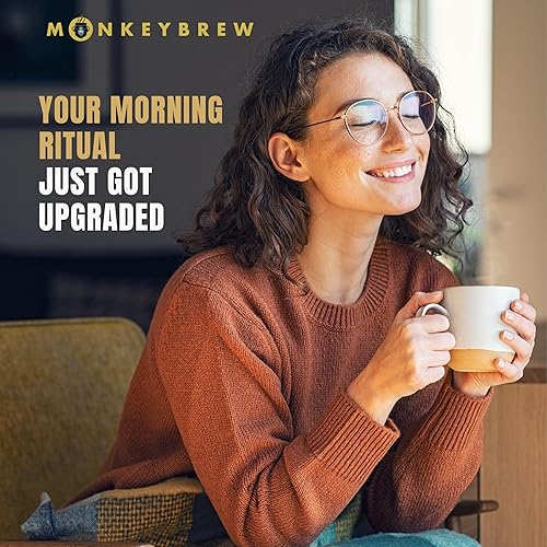 Miniatura 7 de Monkey Brew Rise & Focus Café de Hongos Orgánico USDA  Aumenta el Enfoque, Energía, Inmunidad y Estado de Ánimo  1,750mg de Adaptógenos Melena de