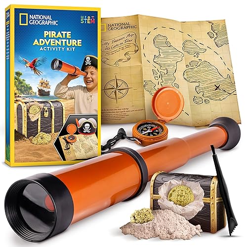 National Geographic Pirate Adventure Activity Kit – Dig for Treasure,