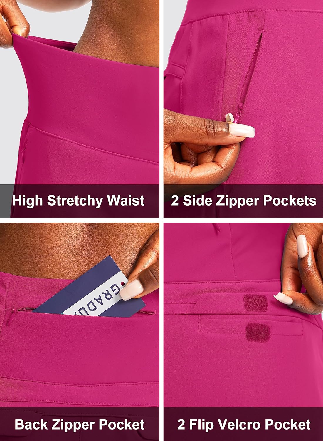 G Gradual Golf Skorts Skirts for Women with 5 Pockets Women's High Waisted Lightweight Athletic Skirt for Tennis Running - Image 5