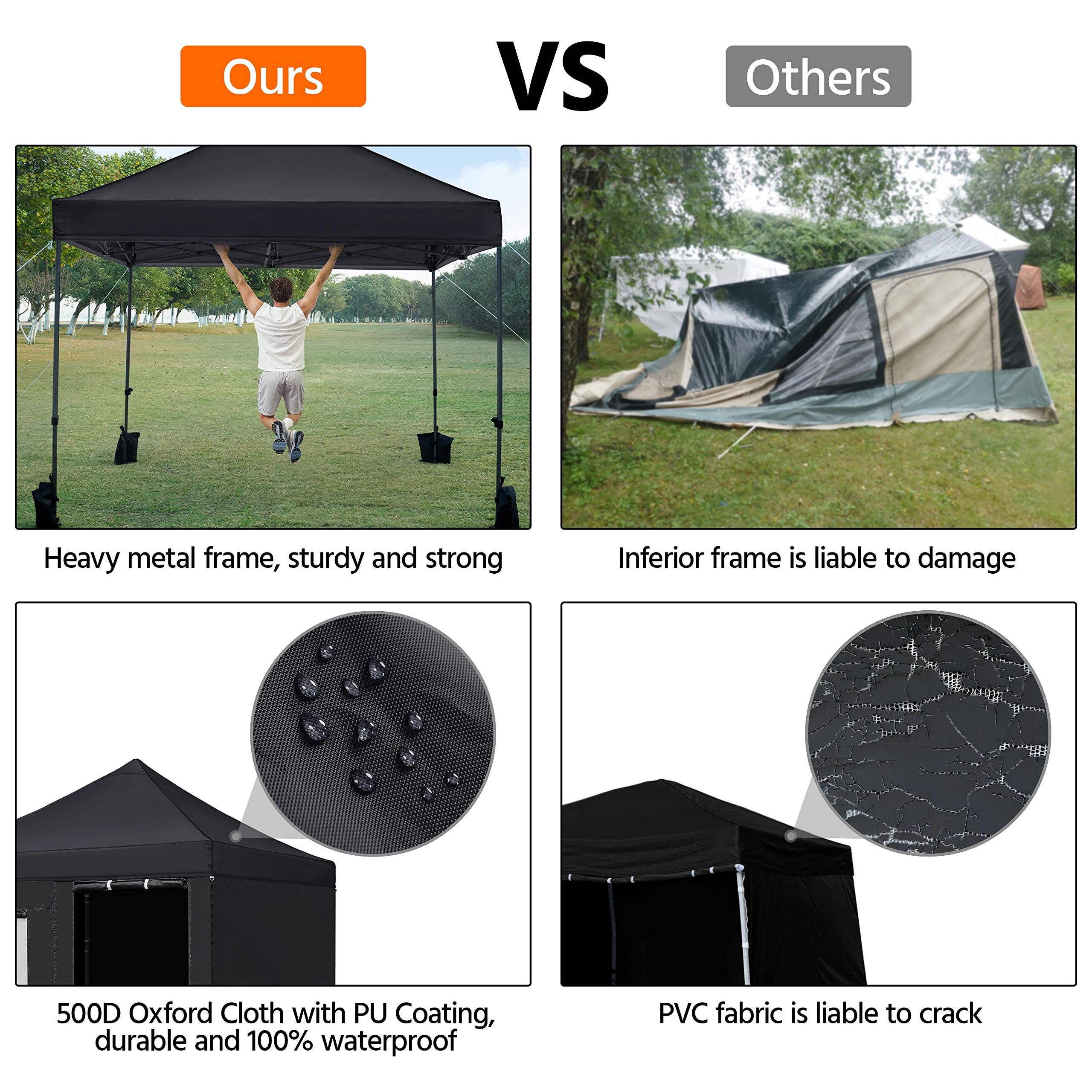 Buy Yaheetech Pop Up Canopy Tent Commercial Instant Canopies Folding