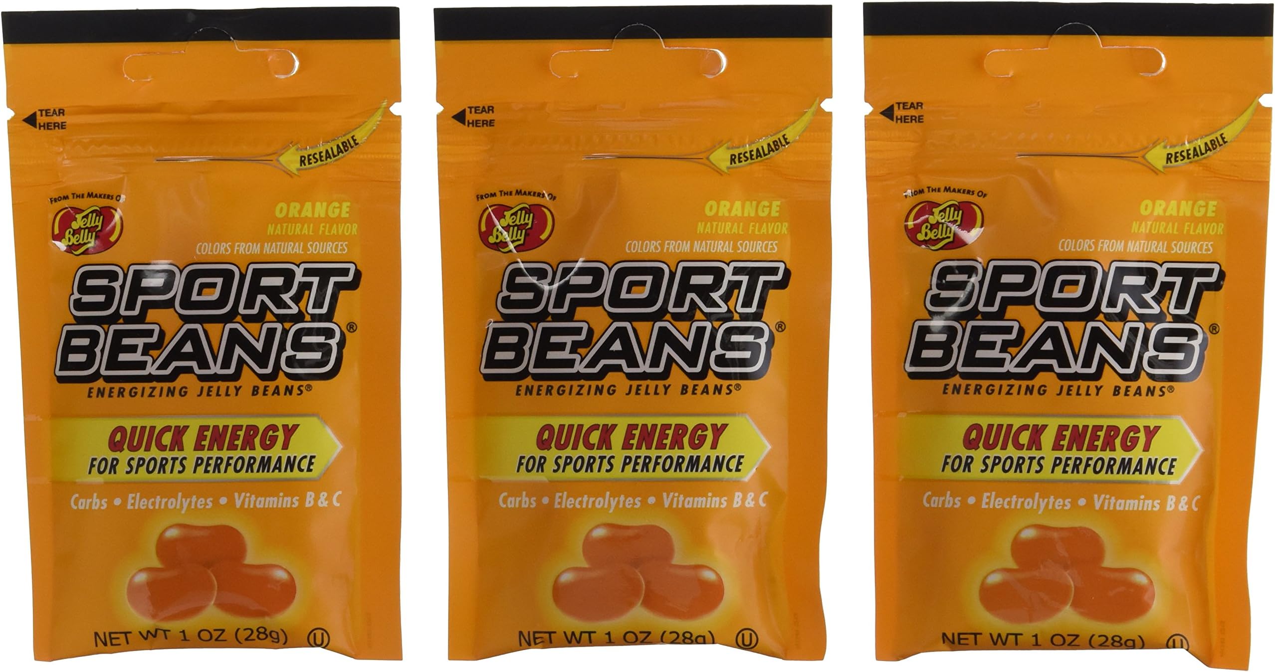 Jelly Belly Sport Beans, Orange Energizing Jelly Beans, 1