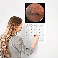 Vista 75 de RED EMBER Astronomy 2026 Wall Calendar 12 Month 12" x 24" Open Thick & Sturdy Paper Giftable Calendar 2026